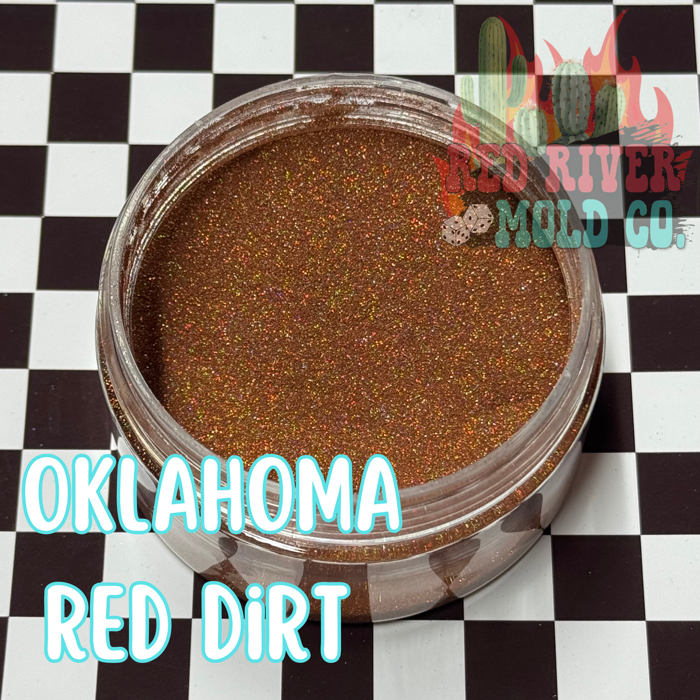 Oklahoma Red Dirt Premium Ultra Fine Glitter Dust (1/500) Holographic