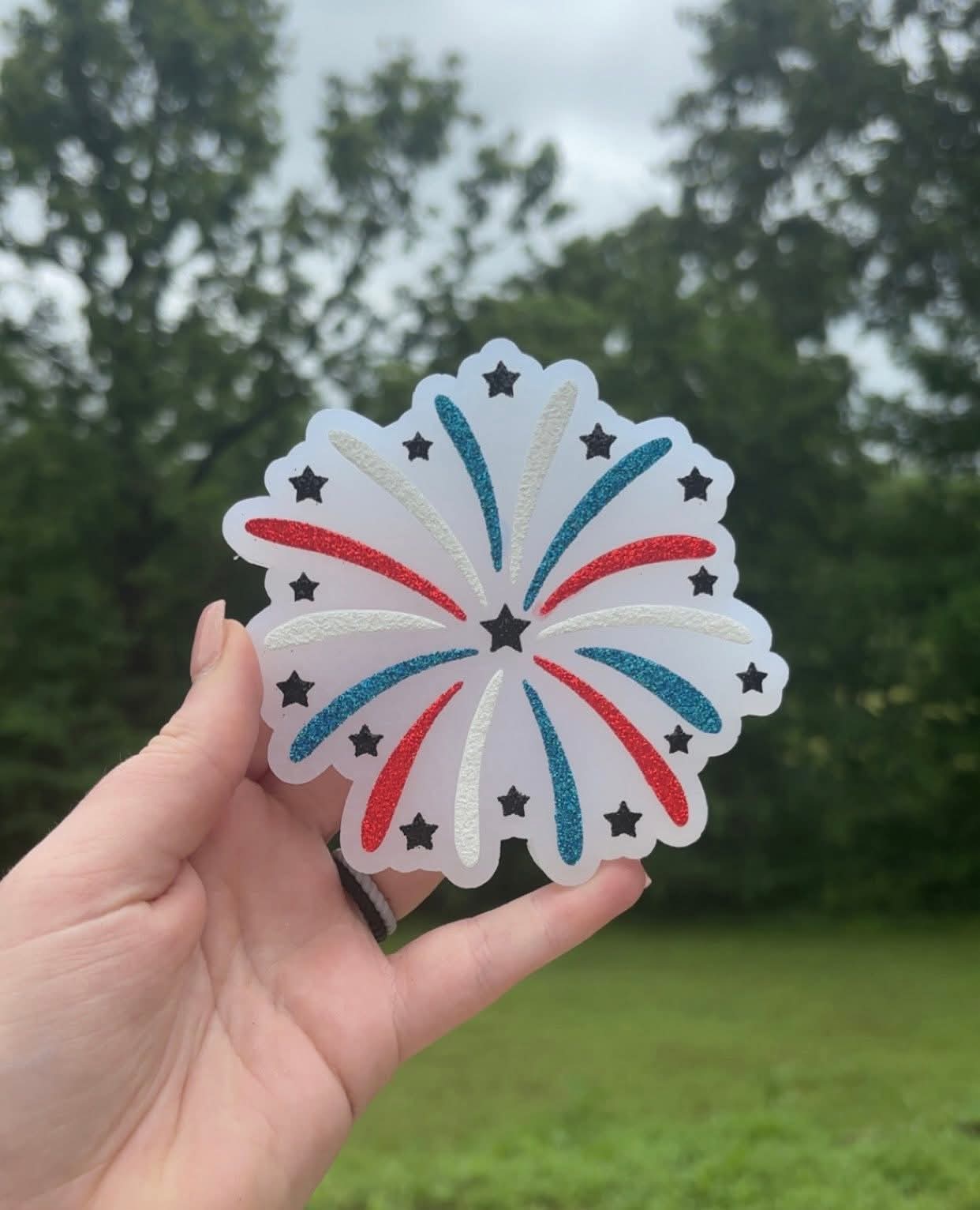 4th of July Firework Silicone Freshie Mold - Red River Mold Co