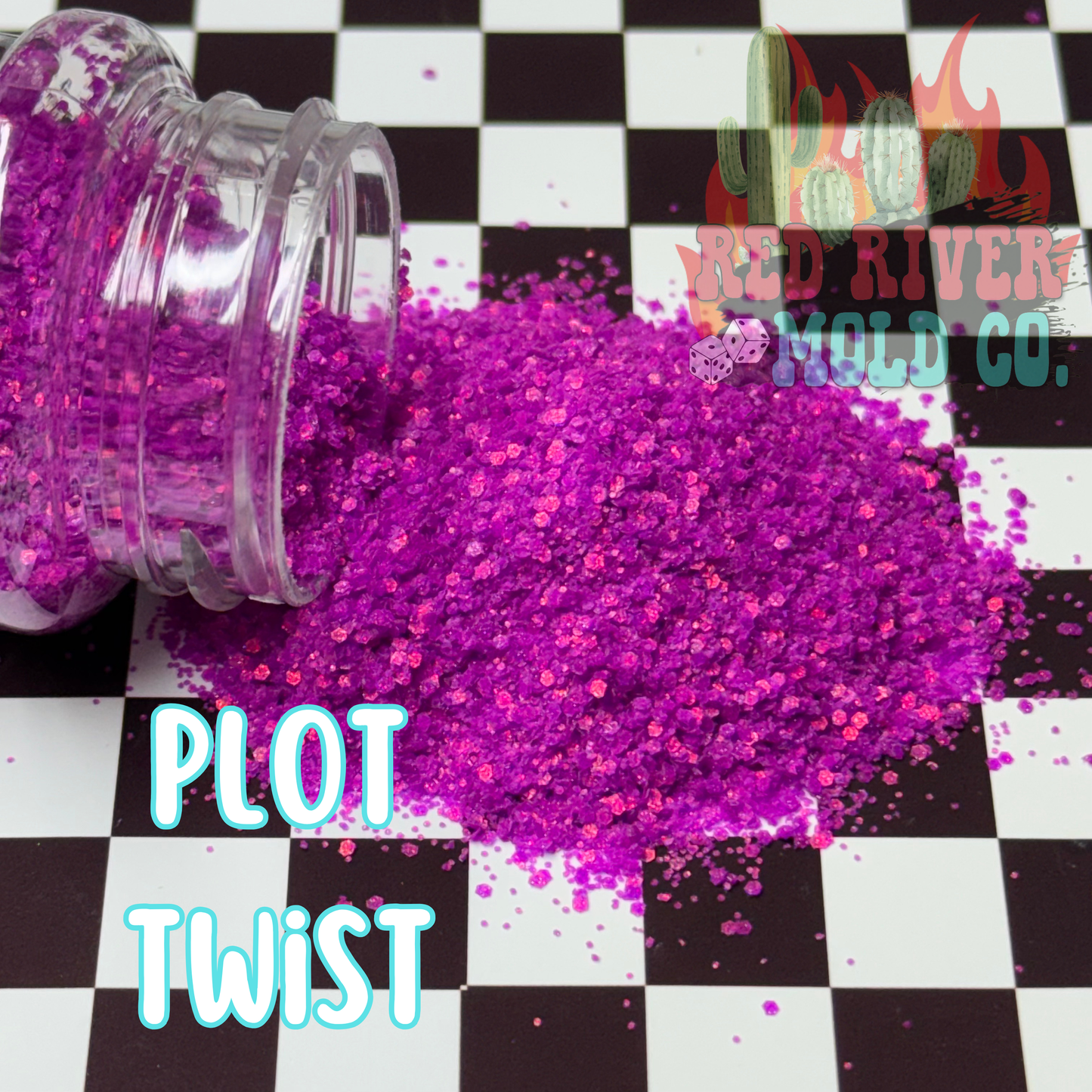 Plot Twist Premium Mini Chunky Glitter (matte holographic)