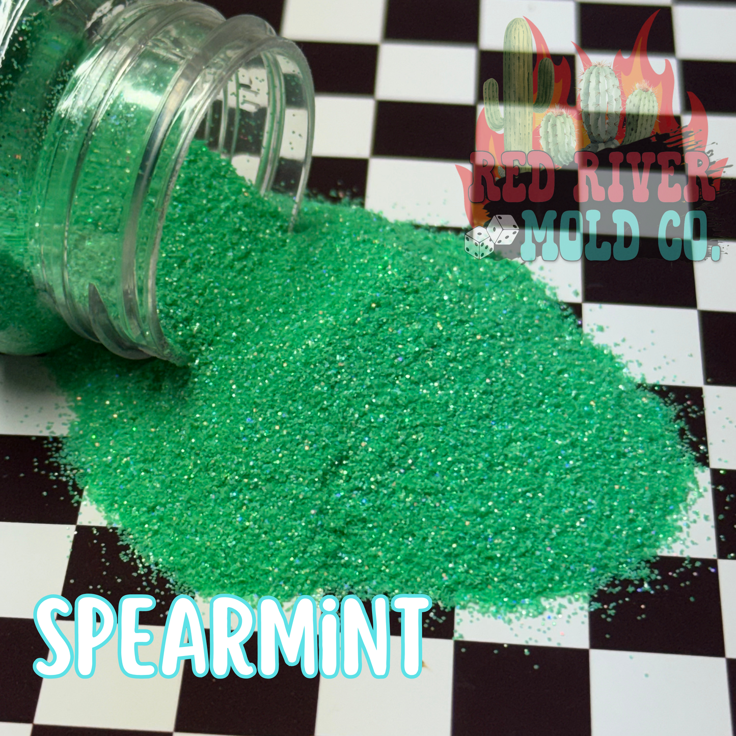 Spearmint Premium Fine Glitter (1/128) Holographic