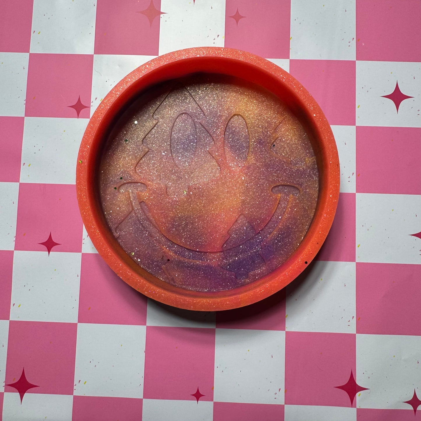 Christmas Tree Smiley Face Destash Silicone Freshie Mold