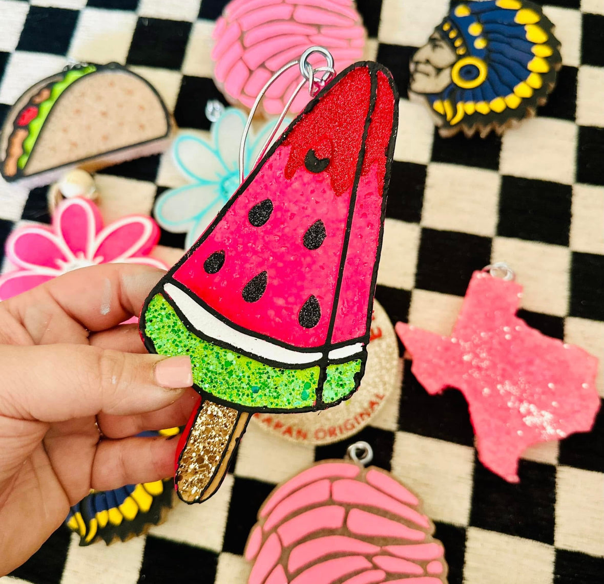 Watermelon Popsicle Silicone Freshie Mold