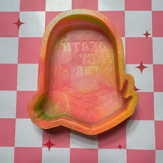 Death by TDR gravestone B-Grade Silicone Freshie Mold