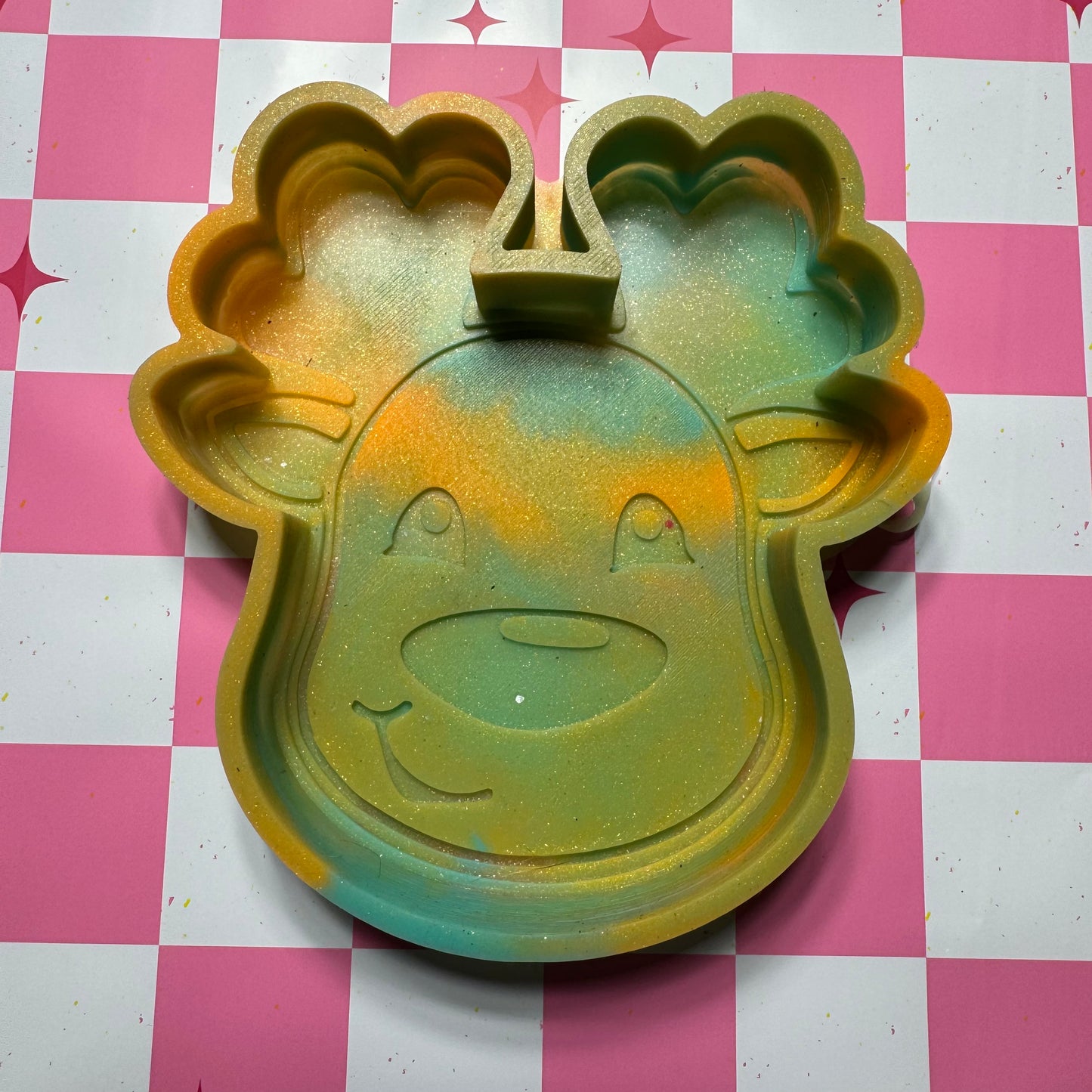 Cute Reindeer Destash Silicone Freshie Mold