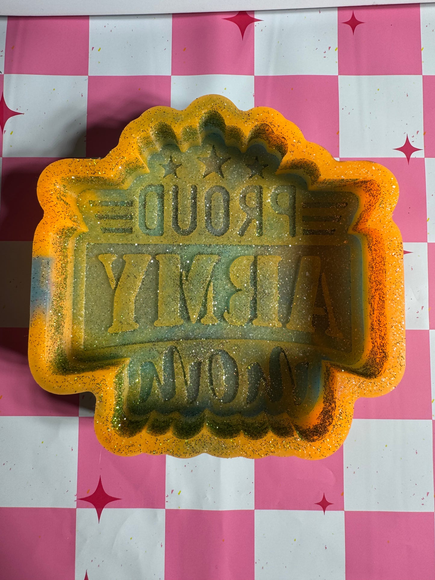 Proud Army Mom Destash Silicone Freshie Mold