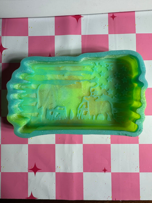 Cow Flag Destash Silicone Freshie Mold