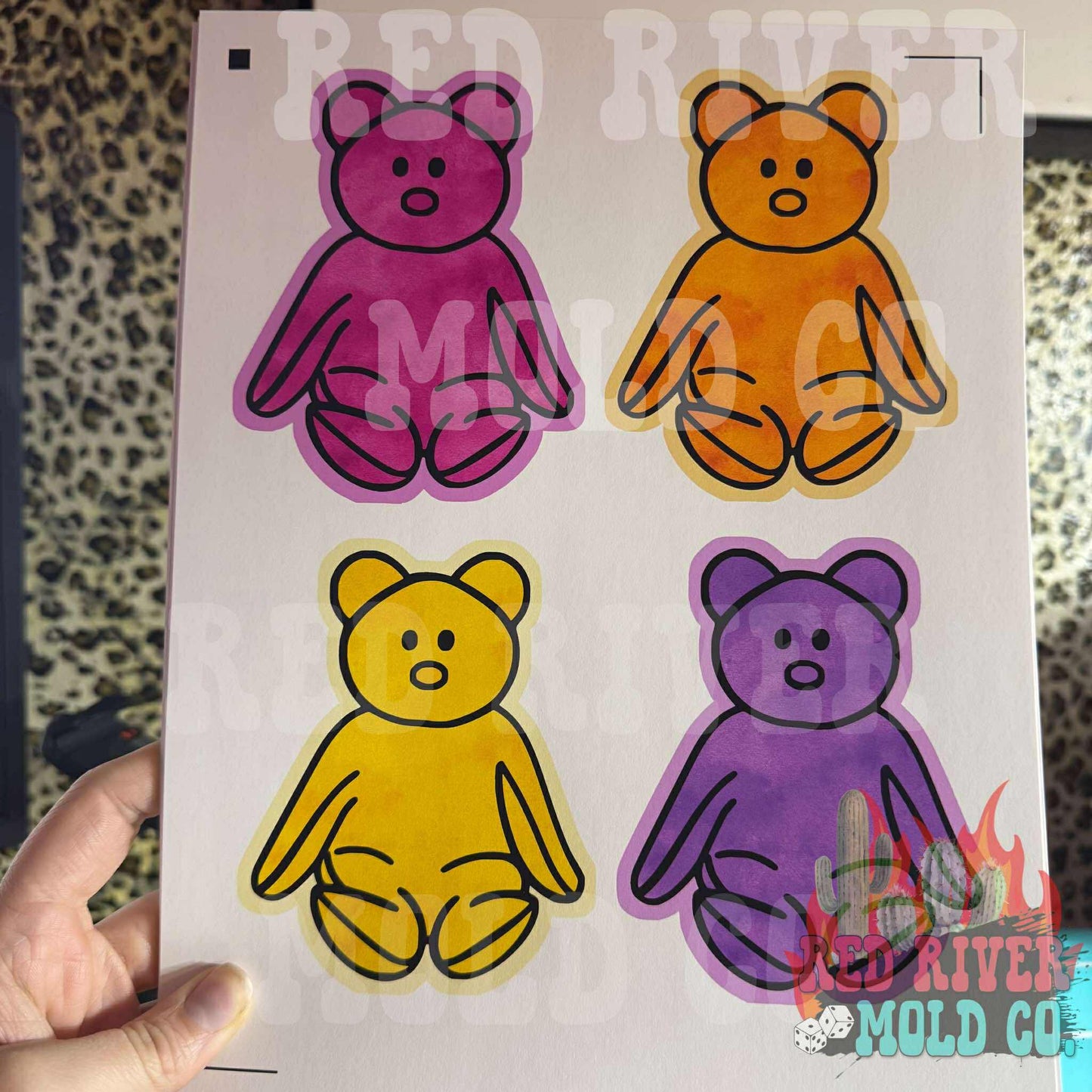 ABC Molds Beanie Baby cardstock grab bag - Red River Mold Co