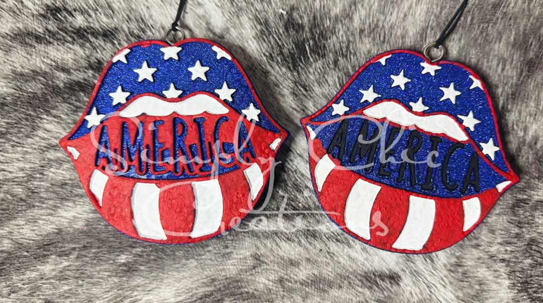 America Lips Silicone Freshie Mold - Red River Mold Co