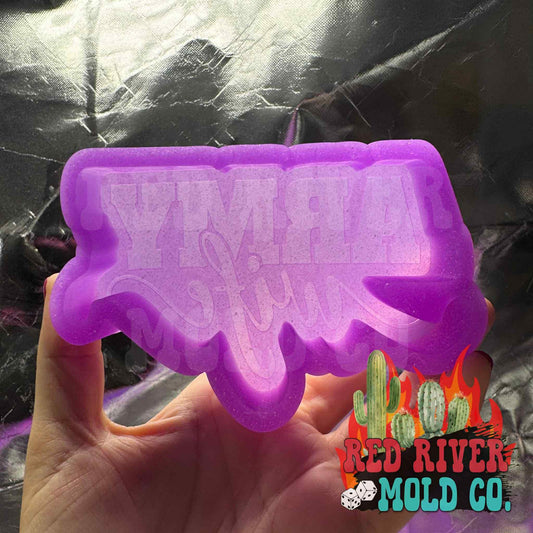 Army Wife Silicone Freshie Mold - Red River Mold Co