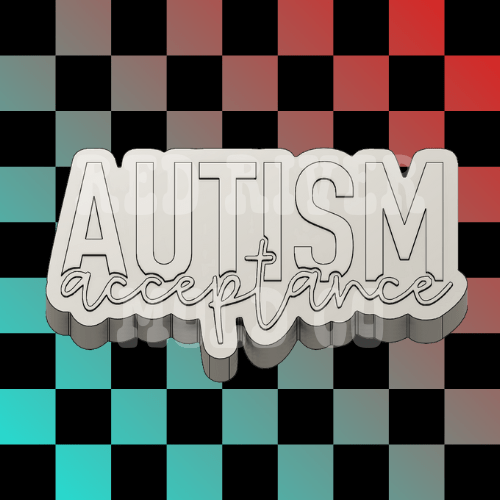 Autism Acceptance Silicone Freshie Mold - Red River Mold Co