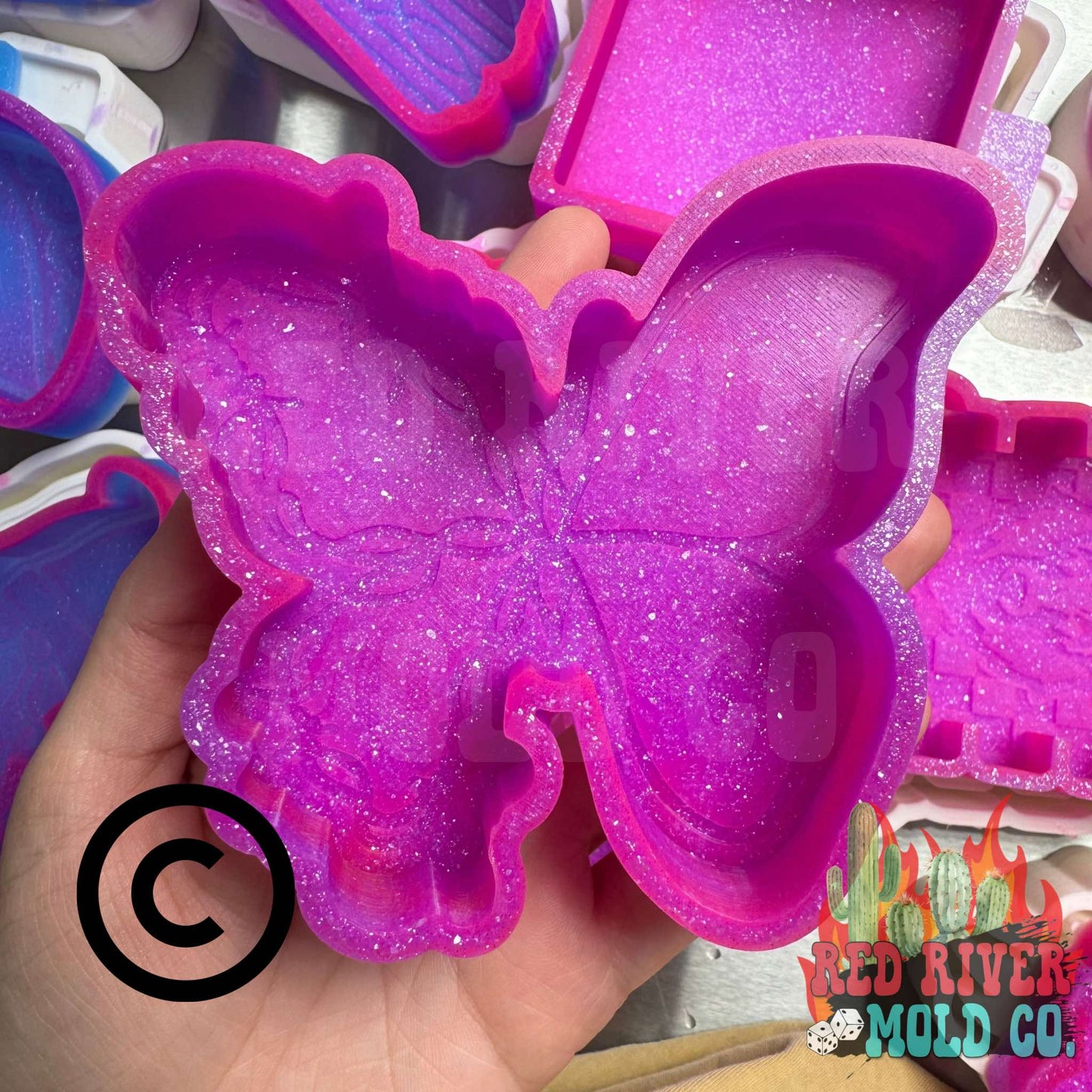 Barbwire Butterfly Silicone Freshie Mold (RRMC Exclusive) - Red River Mold Co