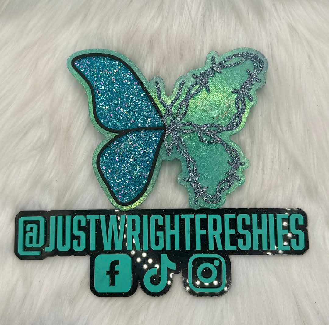Barbwire Butterfly Silicone Freshie Mold (RRMC Exclusive) - Red River Mold Co