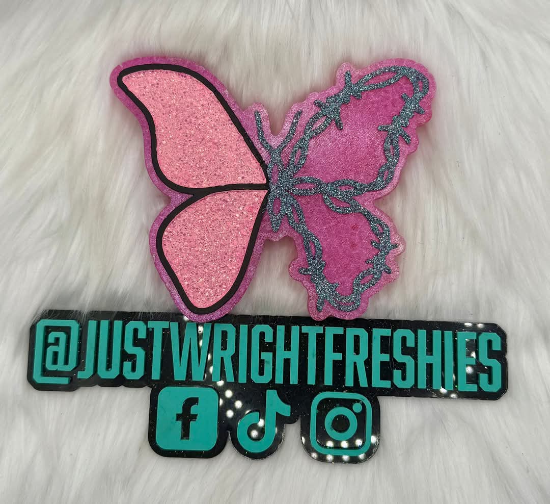 Barbwire Butterfly Silicone Freshie Mold (RRMC Exclusive) - Red River Mold Co