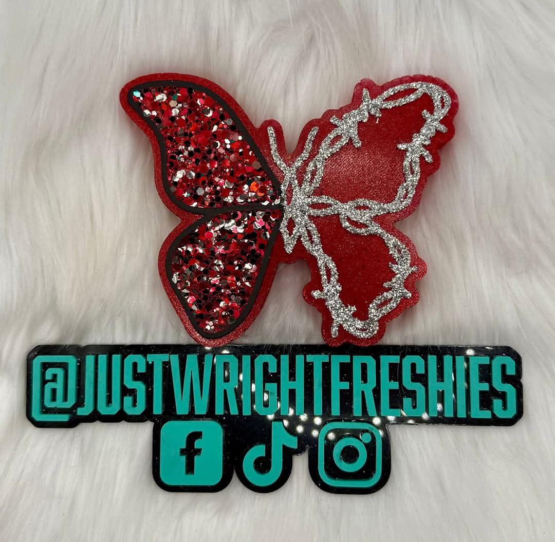 Barbwire Butterfly Silicone Freshie Mold (RRMC Exclusive) - Red River Mold Co