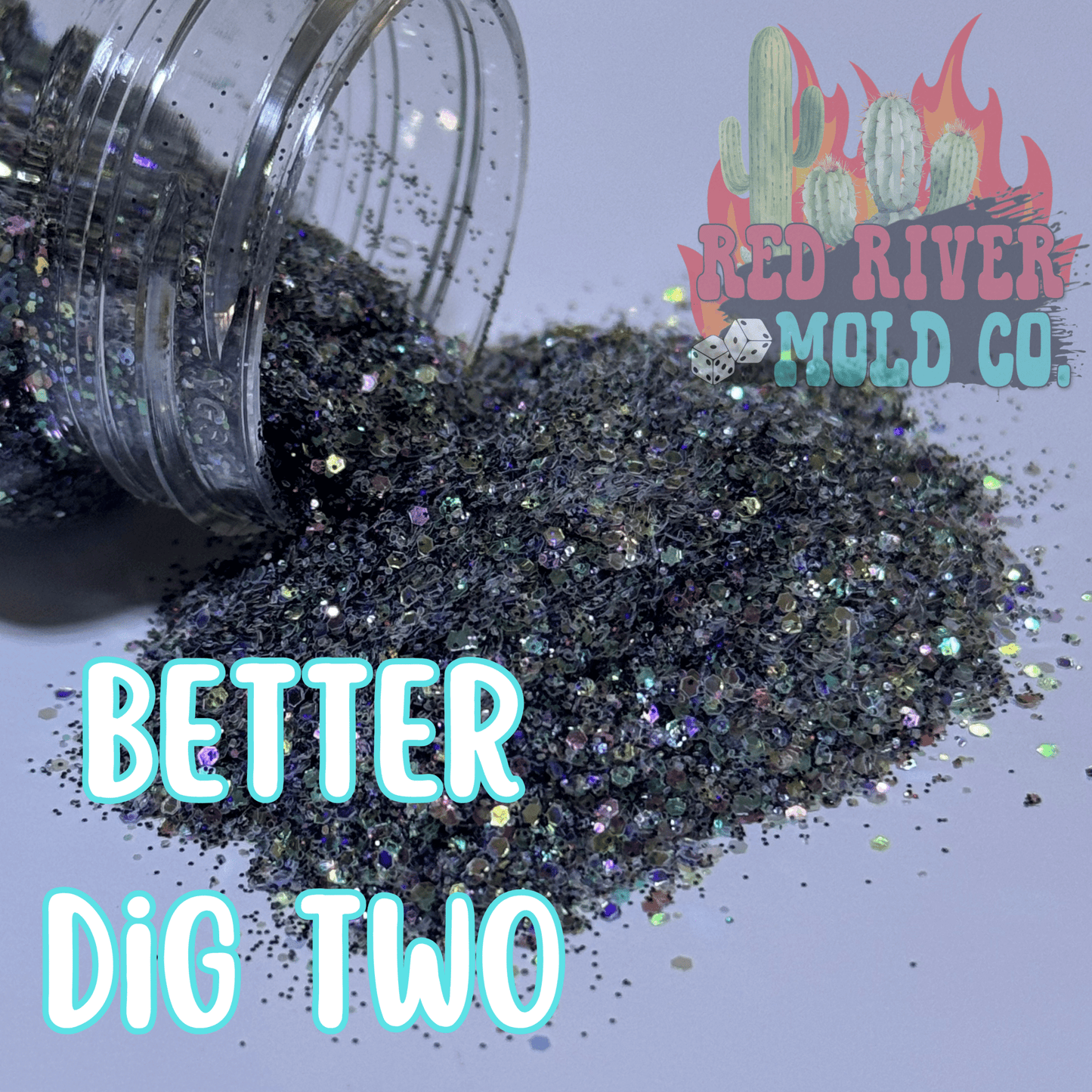 Better Dig Two Premium Mini Chunky Glitter (Iridescent Holographic) - Red River Mold Co