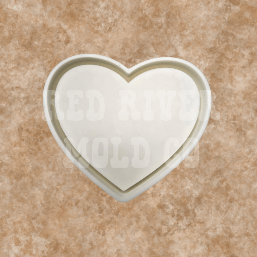 Blank Heart (for inserts) Silicone Freshie Mold - Red River Mold Co