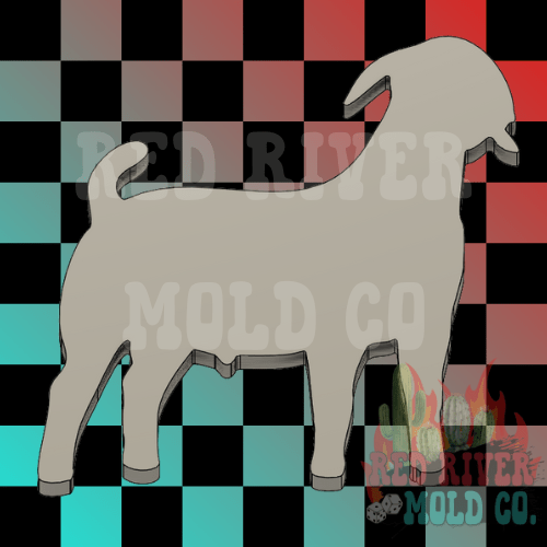 Boer Buck Goat Silicone Freshie Mold - Red River Mold Co