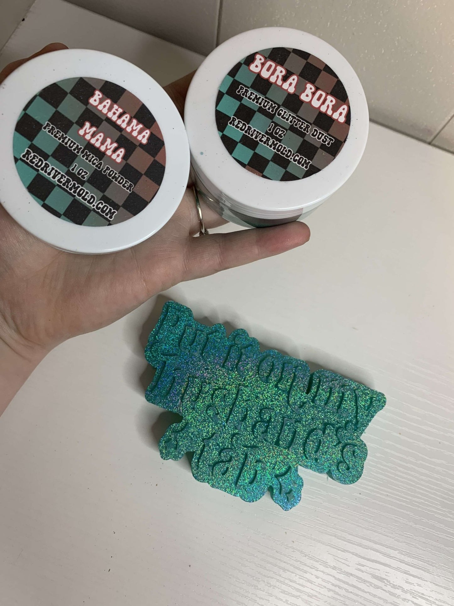 Bora Bora Premium Ultra Fine Glitter Dust (1/500) Holographic - Red River Mold Co