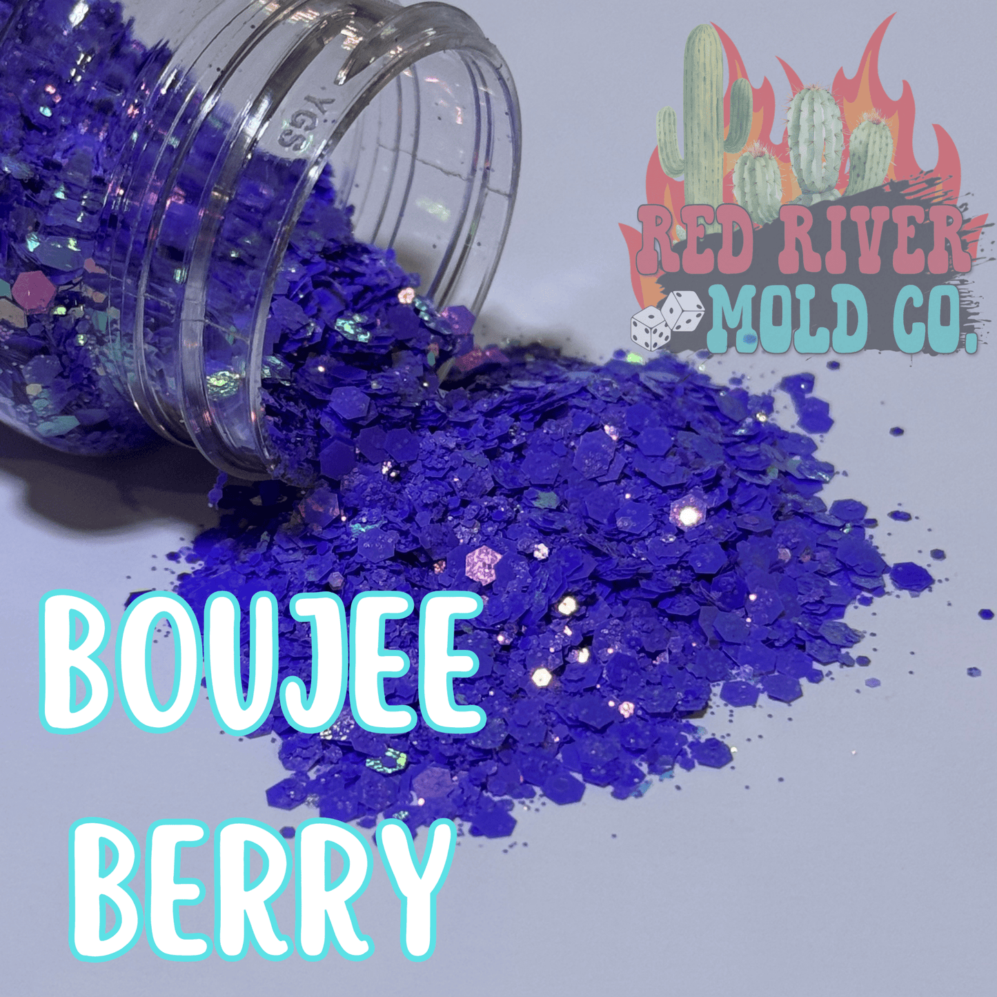 Boujee Berry Premium Chunky Glitter (Iridescent) - Red River Mold Co