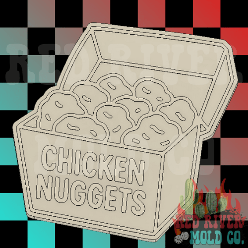 Box Of Chicken Nuggets Silicone Freshie Mold - Red River Mold Co