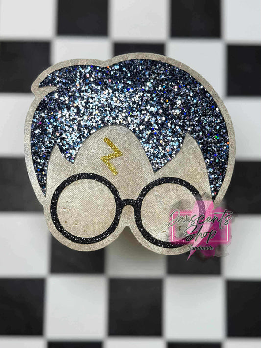 Boy with glasses and bolt Harry Silicone Freshie Mold - Red River Mold Co