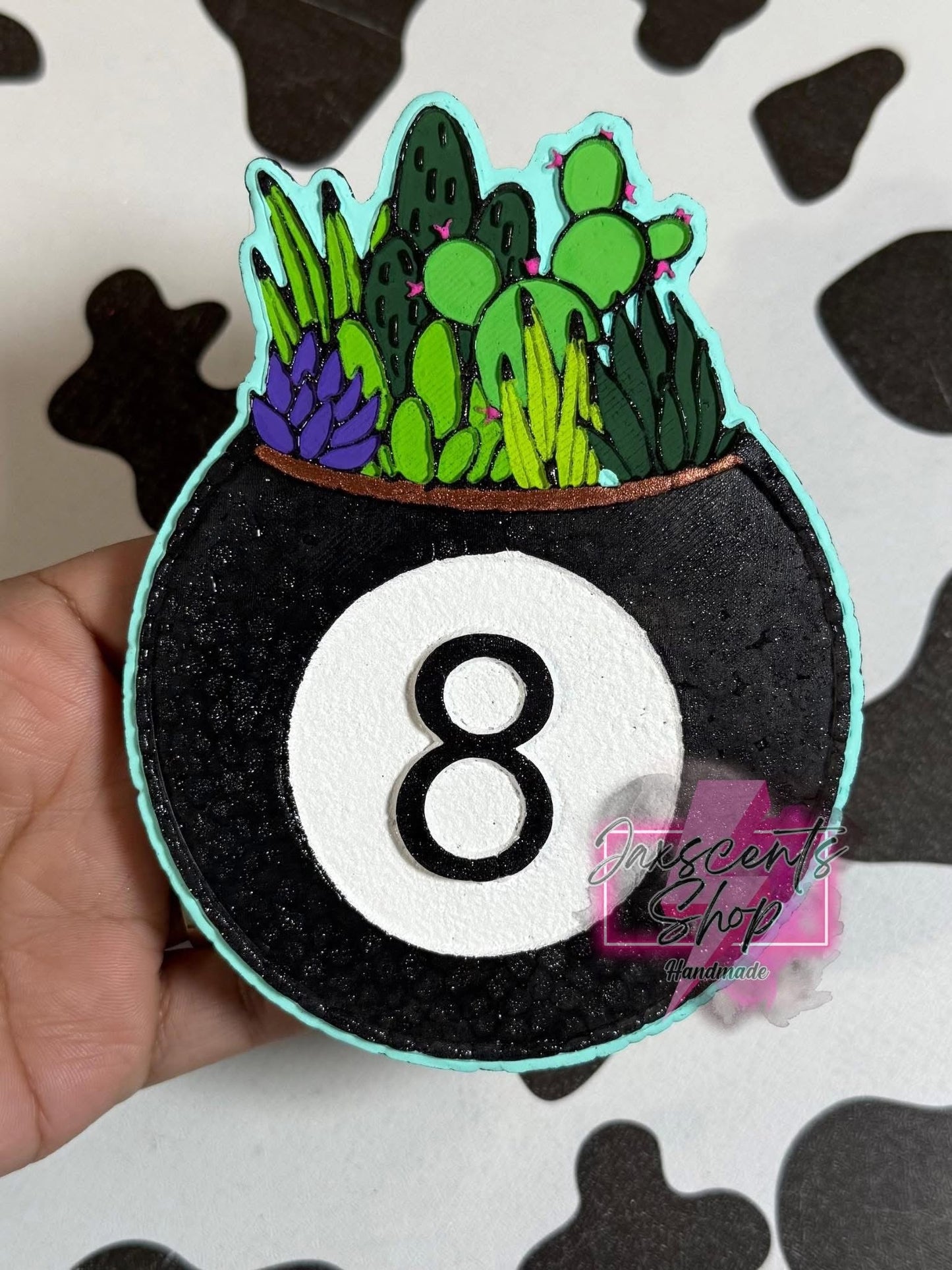 Cacti/Succulent 8 ball pot Silicone Freshie Mold RRMC Exclusive - Red River Mold Co