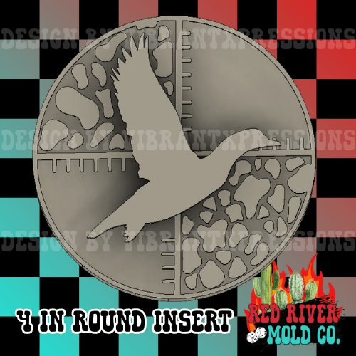 Camo Duck Scope 4 in Round Mold Insert - Red River Mold Co