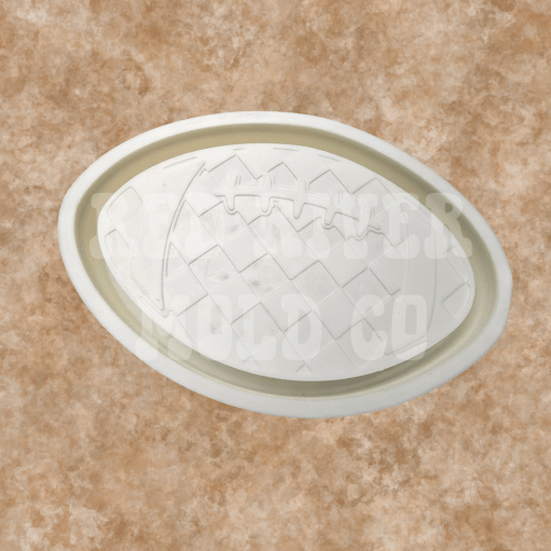 Checkered Football Silicone Freshie Mold - Red River Mold Co