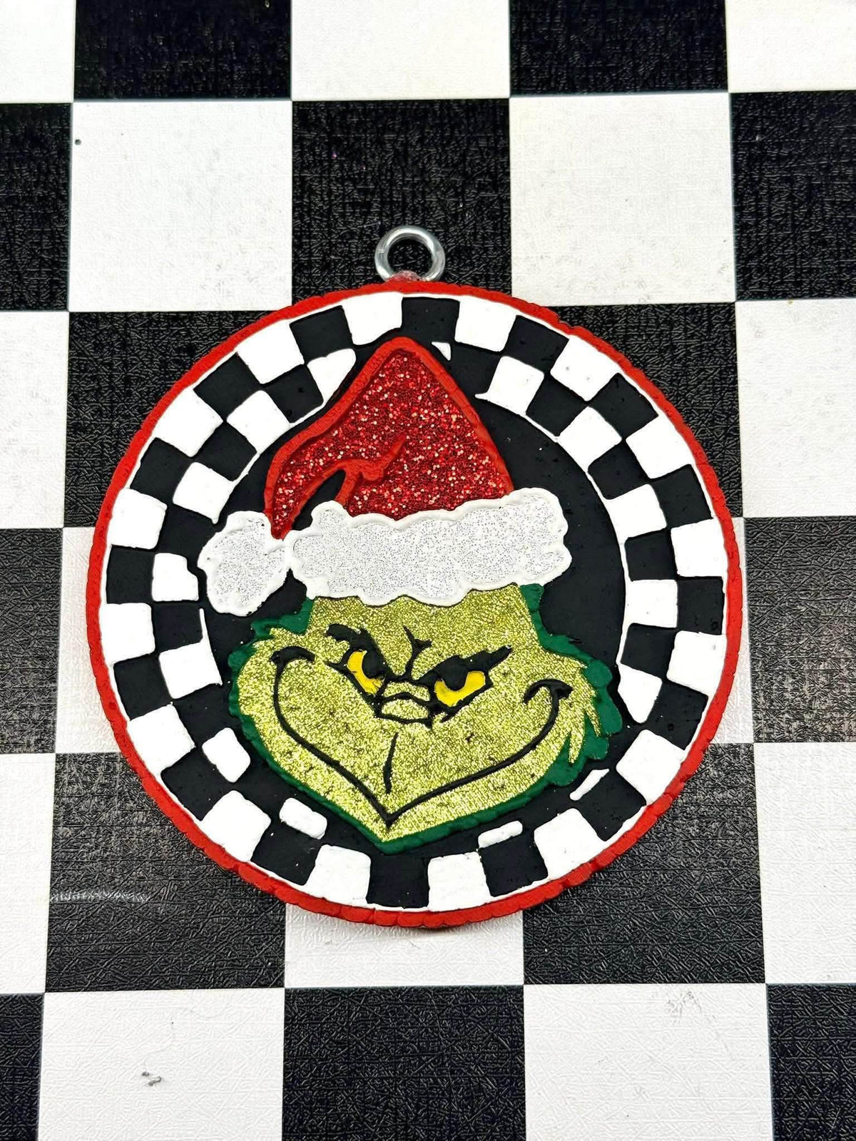Checkered Mean One Round 4 in Round Mold Insert - Red River Mold Co