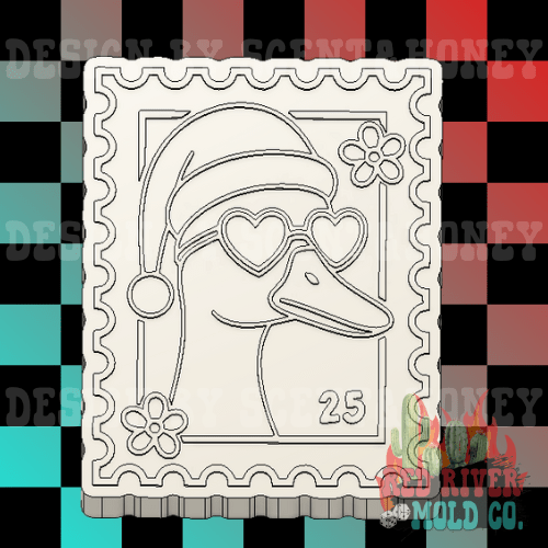 Christmas Winter Goose Silicone Freshie Mold - Red River Mold Co