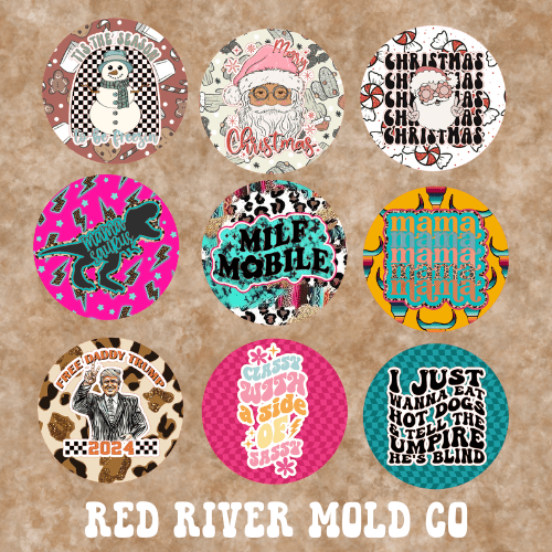 Circle Round Cardstock Grab Bag - Red River Mold Co