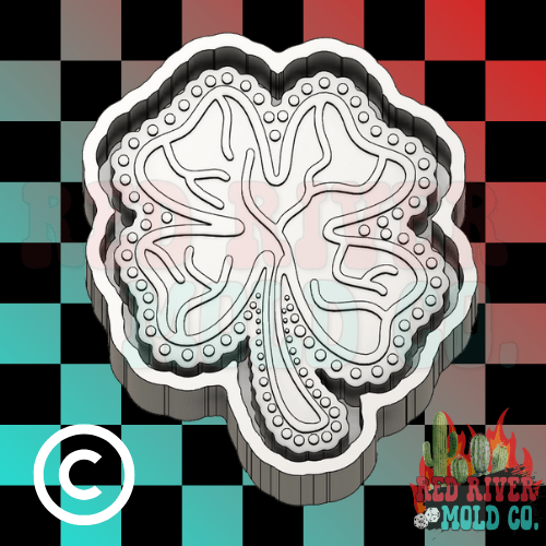 Clover Turquoise Jewelry Silicone Freshie Mold (RRMC Exclusive) - Red River Mold Co
