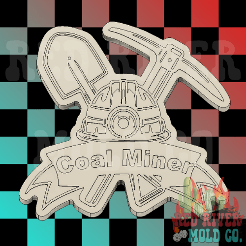 Coal Miner Silicone Freshie Mold - Red River Mold Co