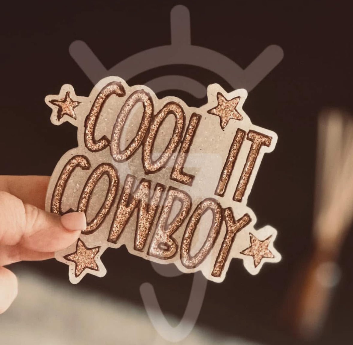 Cool It Cowboy Silicone Freshie Mold - Red River Mold Co