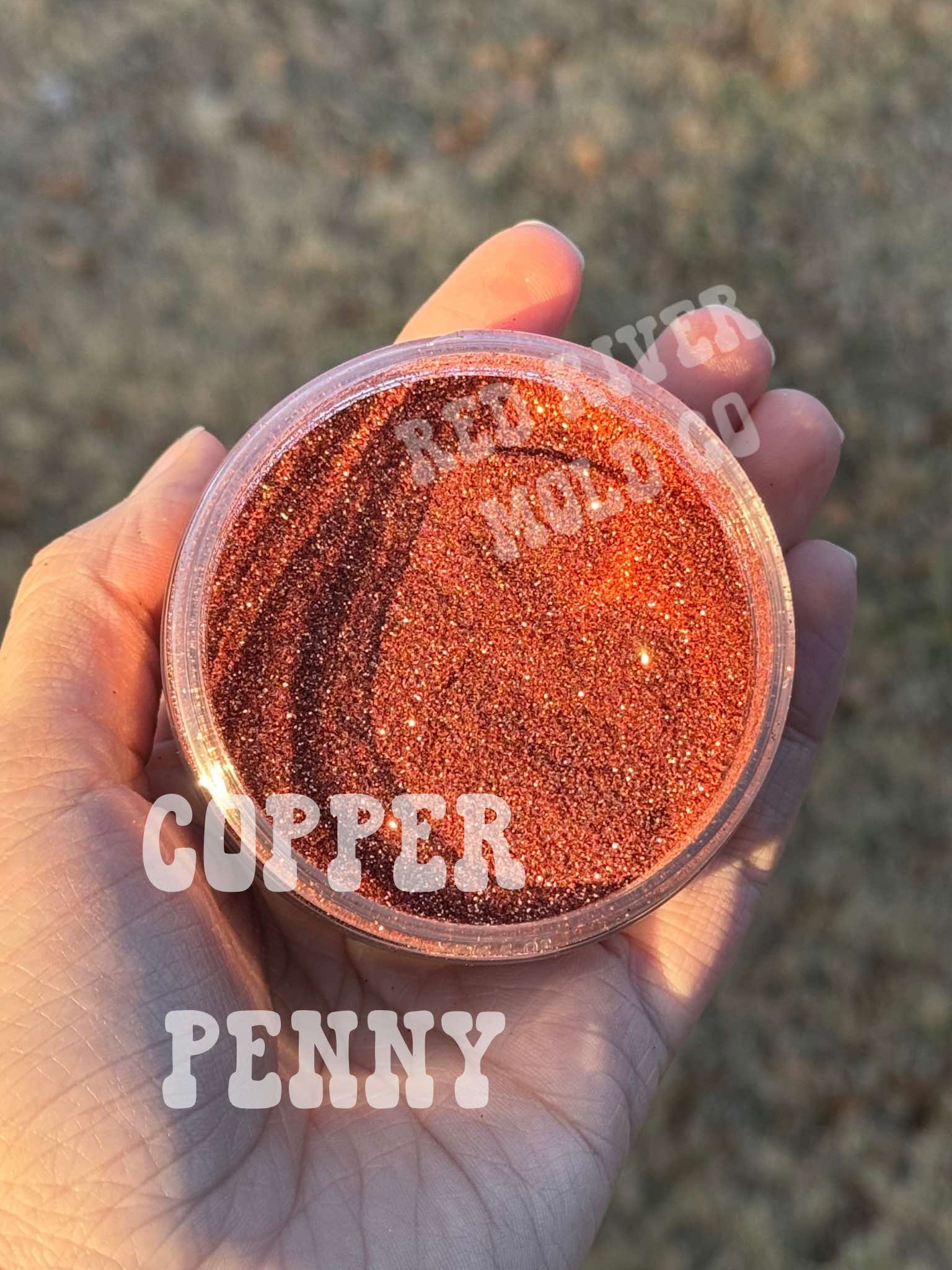 Copper Penny Premium Fine Glitter (1/128) Metallic - Red River Mold Co