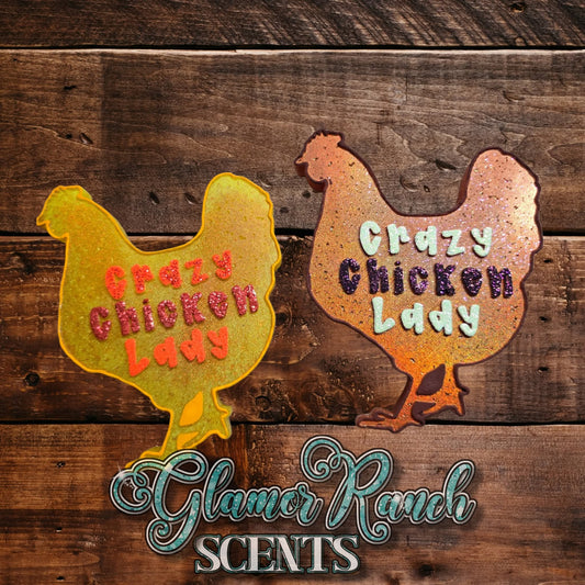 Crazy Chicken Lady Silicone Freshie Mold - Red River Mold Co