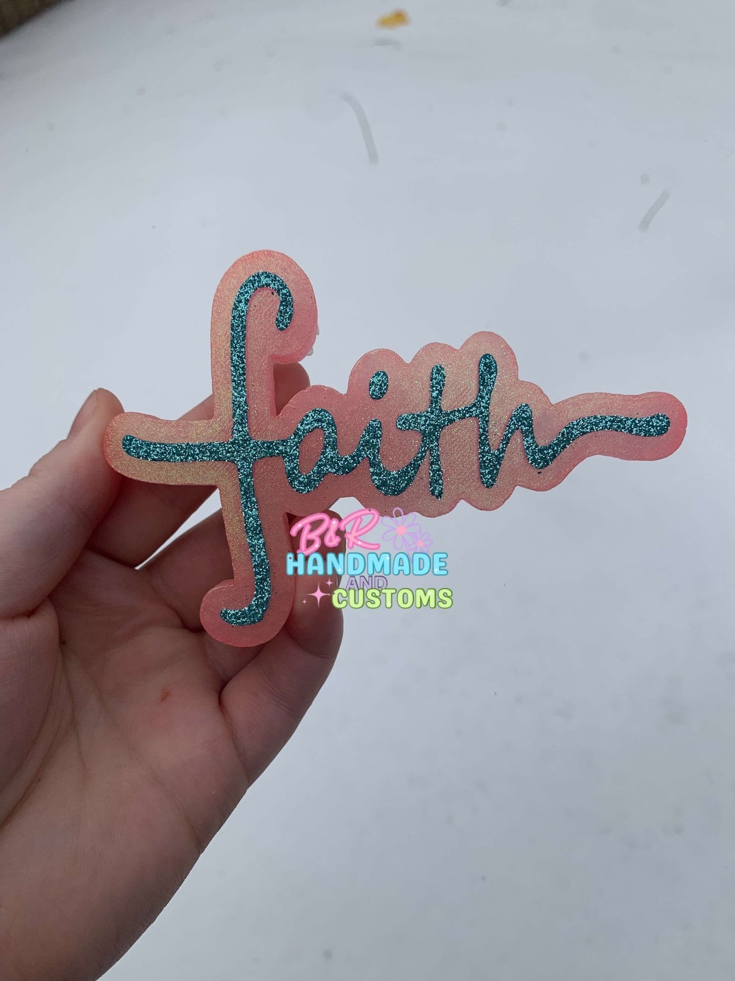 Cursive Faith Silicone Freshie Mold - Red River Mold Co