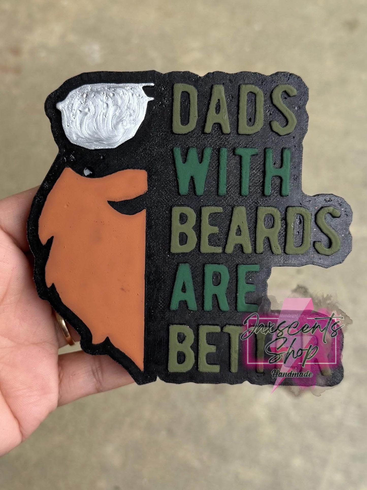 Dad's With Beards Are Better Silicone Freshie Mold - Red River Mold Co