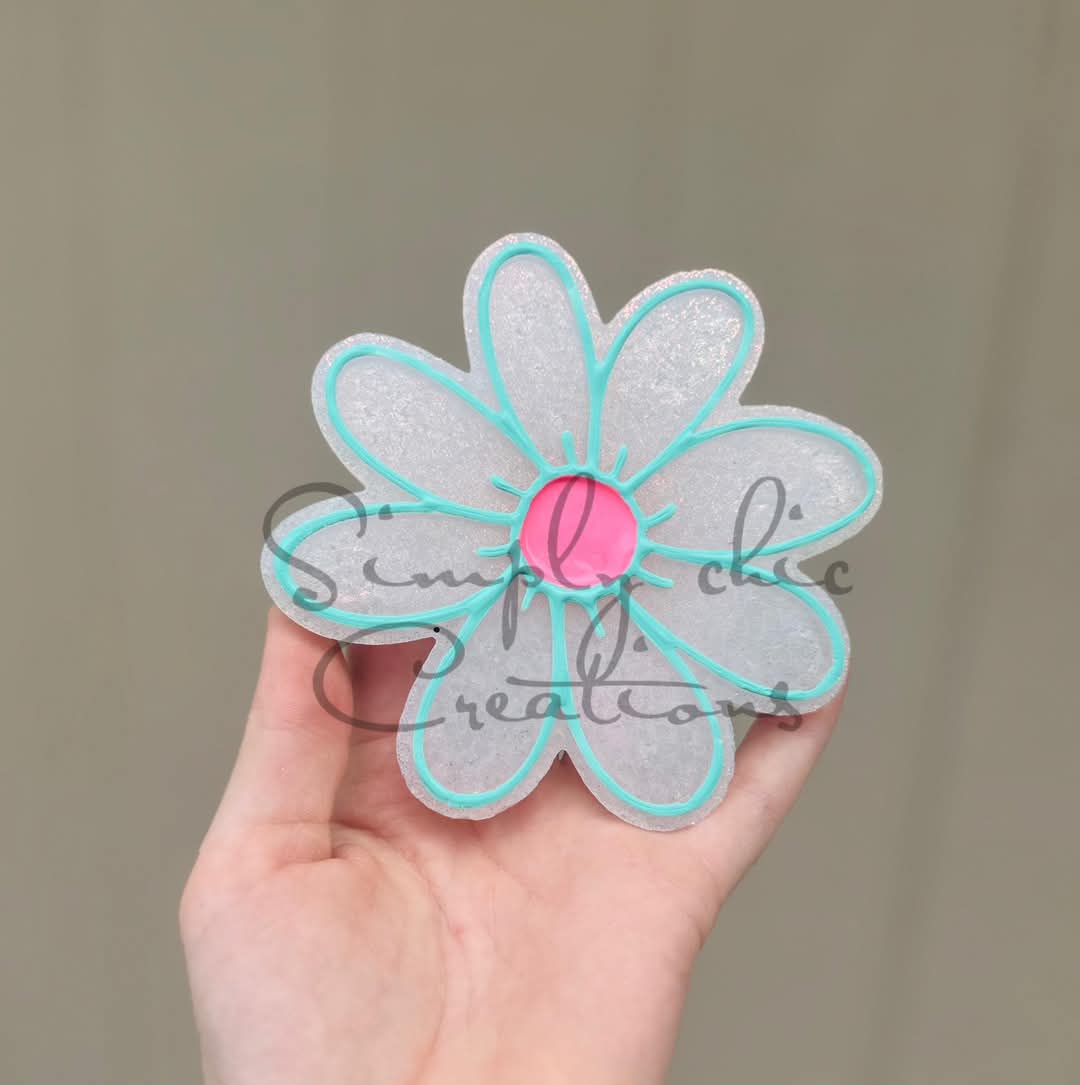 Daisy Flower Silicone Freshie Mold - Red River Mold Co