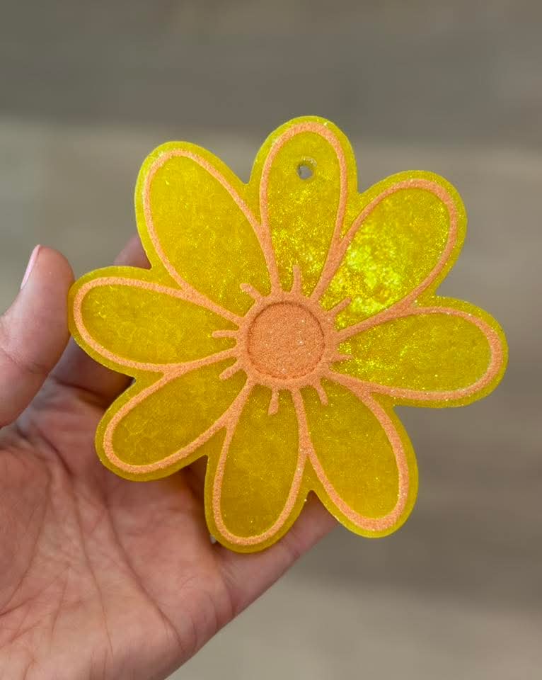 Daisy Flower Silicone Freshie Mold - Red River Mold Co