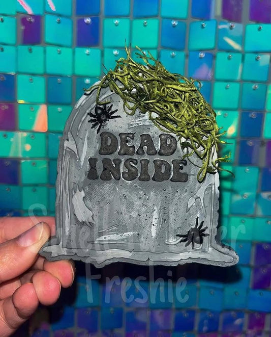 Dead Inside Grave Stone Silicone Freshie Mold - Red River Mold Co