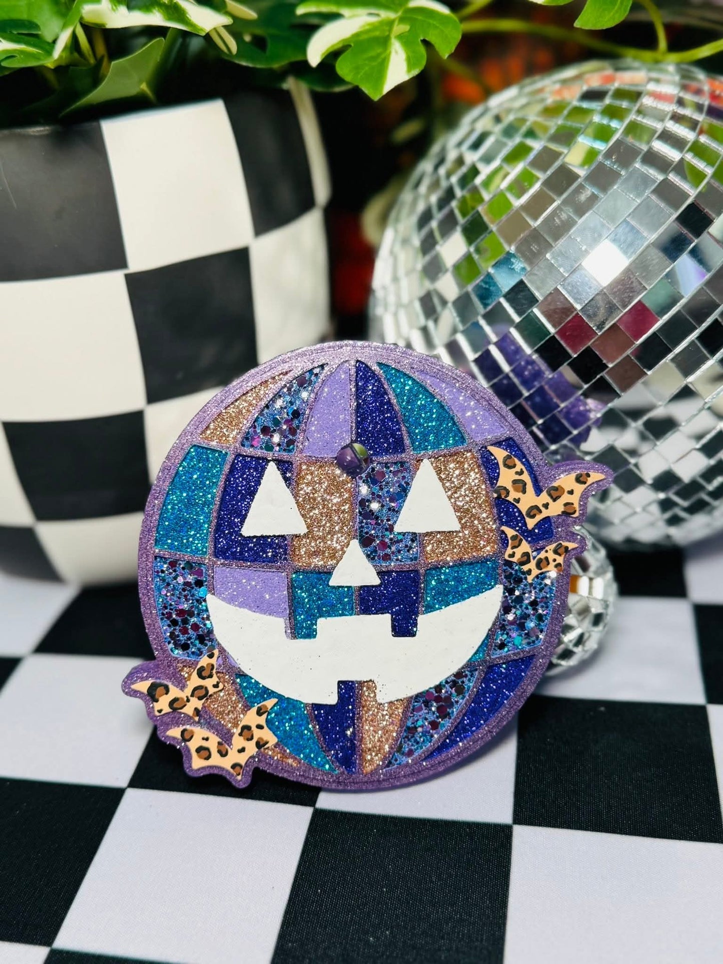Disco Jack - O - Lantern Silicone Freshie Mold - Red River Mold Co