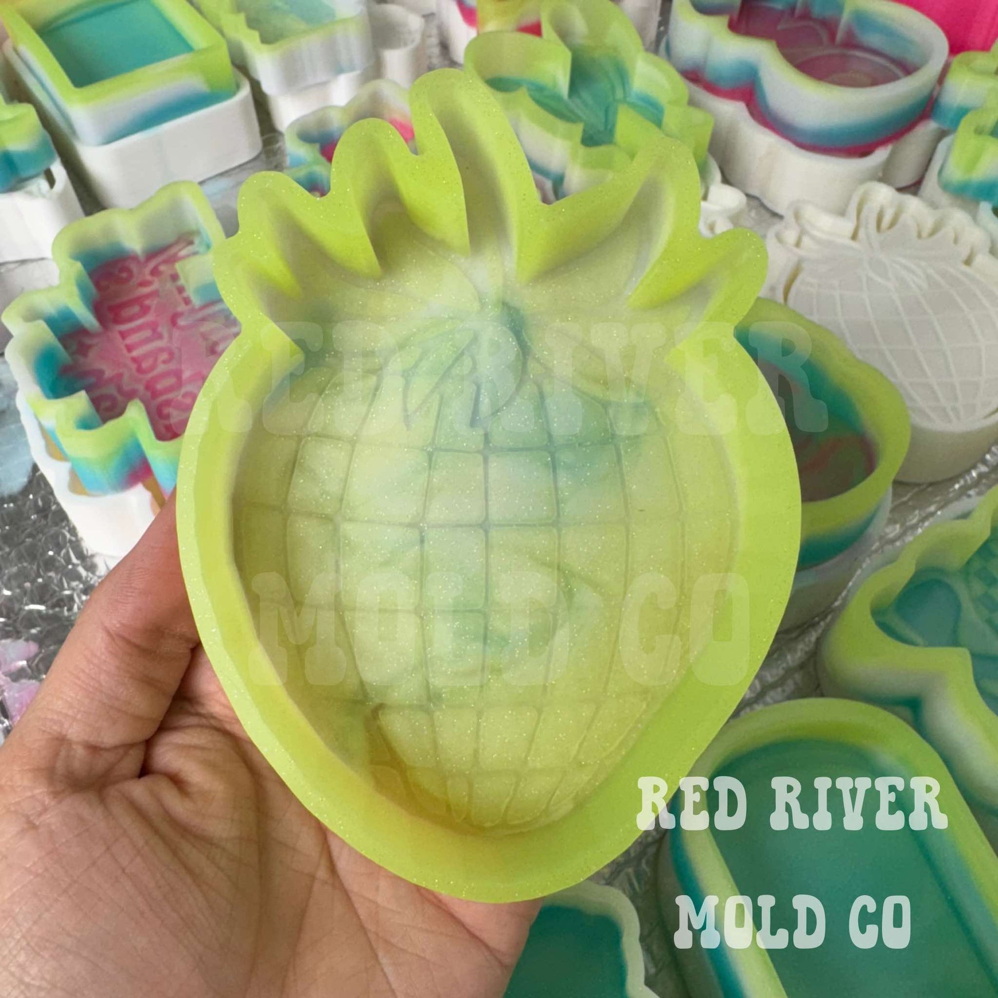 Disco Strawberry Silicone Freshie Mold - Red River Mold Co