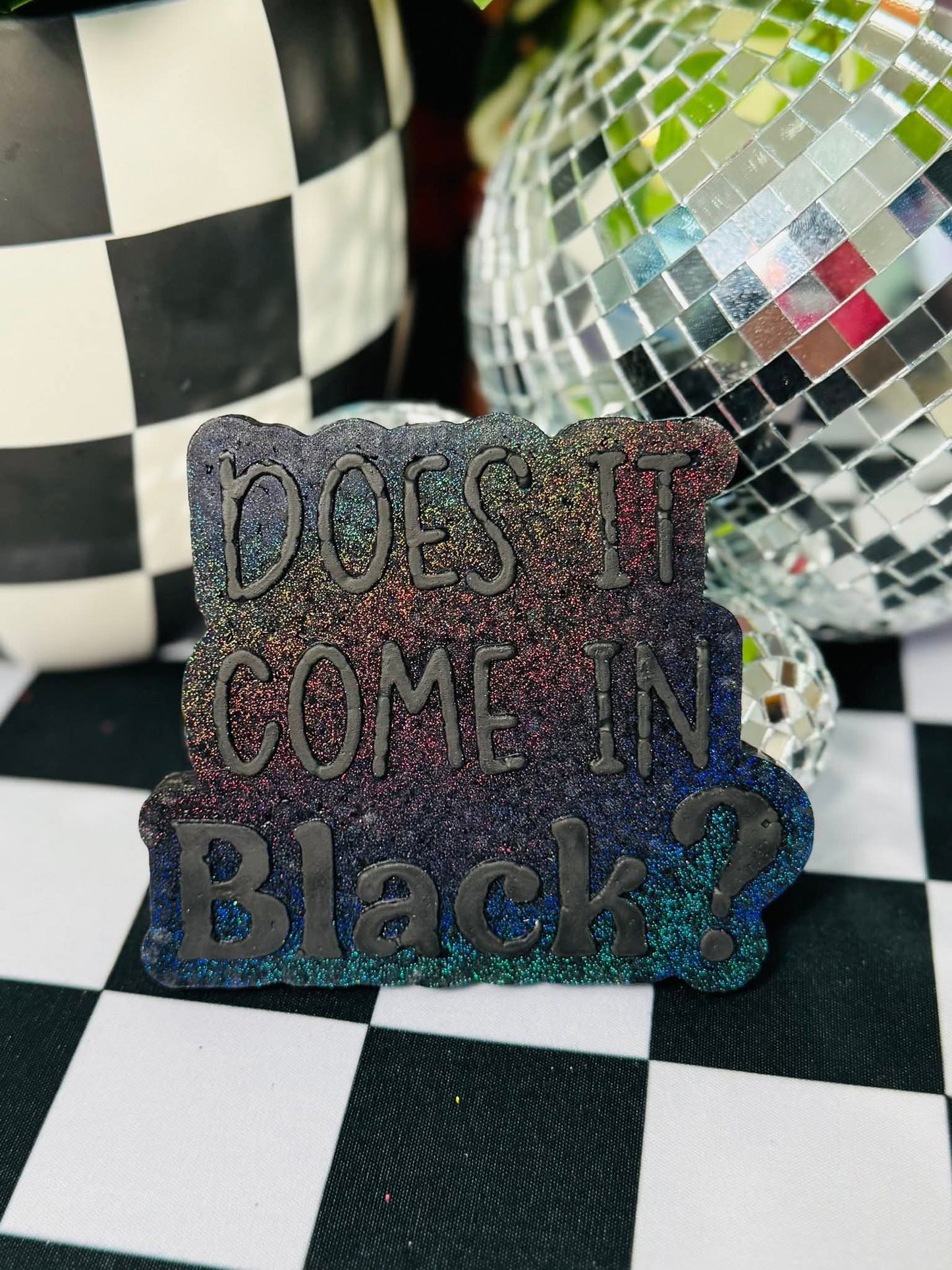 Does It Come In Black? Silicone Freshie Mold - Red River Mold Co