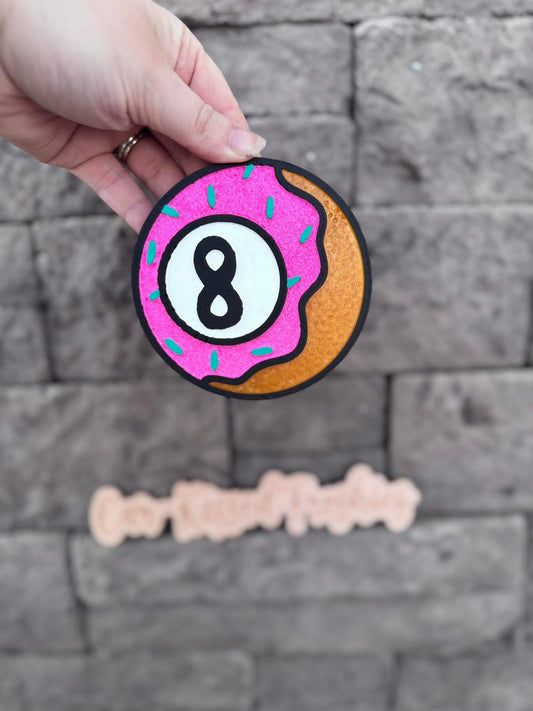 Donut 8 Ball Silicone Freshie Mold - Red River Mold Co