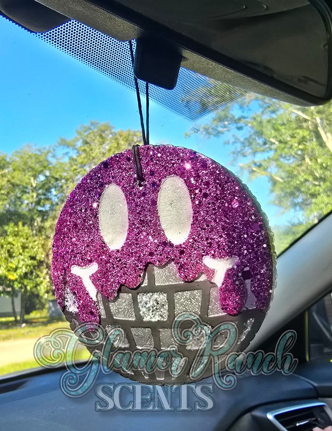 Drippy Disco Ball smiley Silicone Freshie Mold - Red River Mold Co