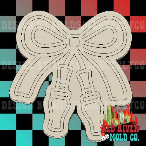 Duck Call Cherries With A Bow Silicone Freshie Mold - Red River Mold Co