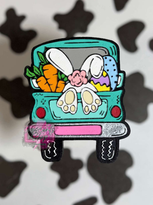 Easter Tailgate Truck Silicone Freshie Mold - Red River Mold Co