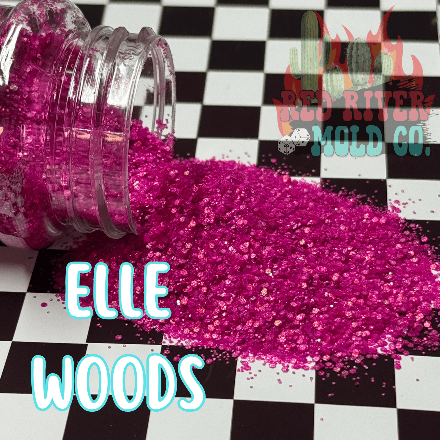 Elle Woods Premium Mini Chunky Glitter (Matte Holographic) - Red River Mold Co