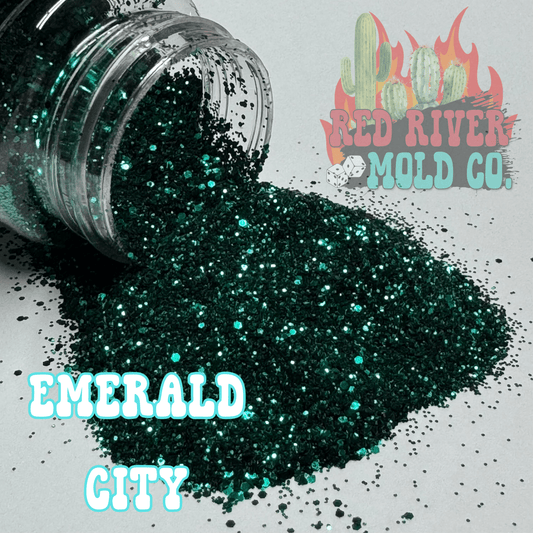 Emerald City Premium Mini Chunky Glitter (metallic) - Red River Mold Co